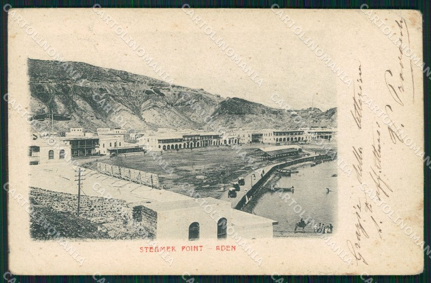 Aden Yemen Steamer Point CORNER CREASED postcard XP2701 – fronte