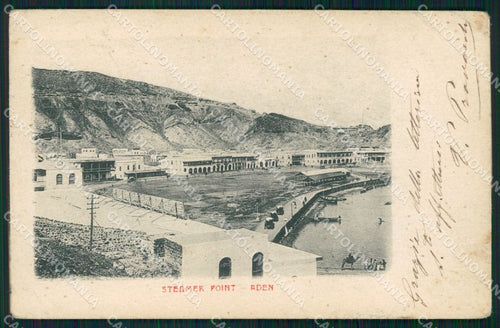 Aden Yemen Steamer Point CORNER CREASED postcard XP2701 – fronte