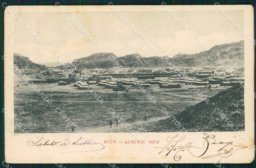 Aden Yemen General View CORNER CREASED postcard XP2702 – fronte