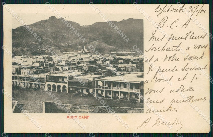 Aden Yemen Camp postcard XP2703 – fronte
