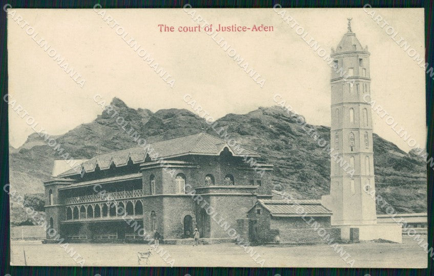 Aden Yemen Court Justice postcard XP2704 – fronte
