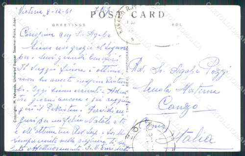 Aden Yemen Union Club Post Office Steamer Point RPPC postcard XP2706 – retro