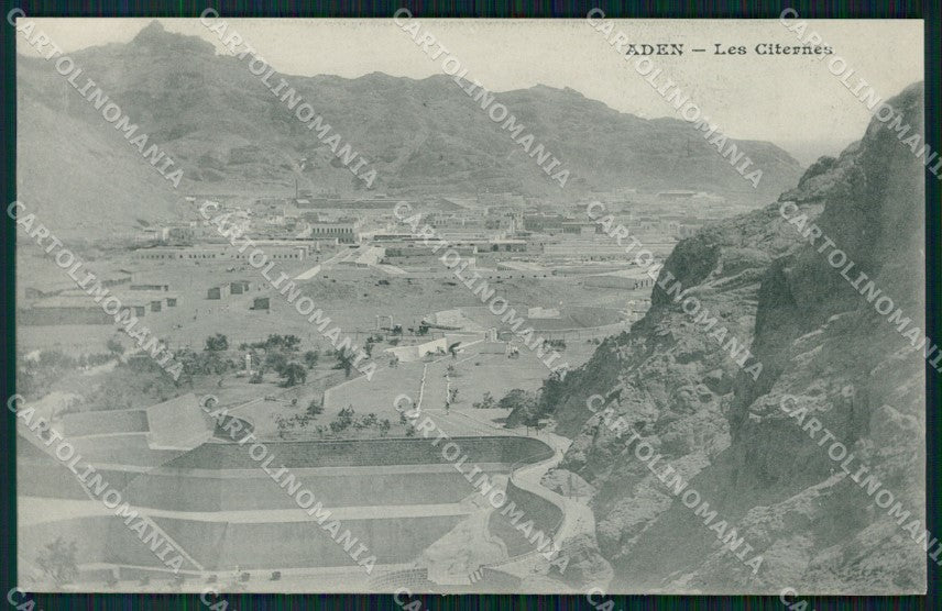 Aden Yemen Les Citernes postcard XP2708 – fronte