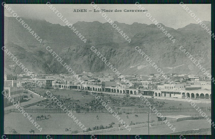 Aden Yemen Place des Caravanes postcard XP2710 – fronte