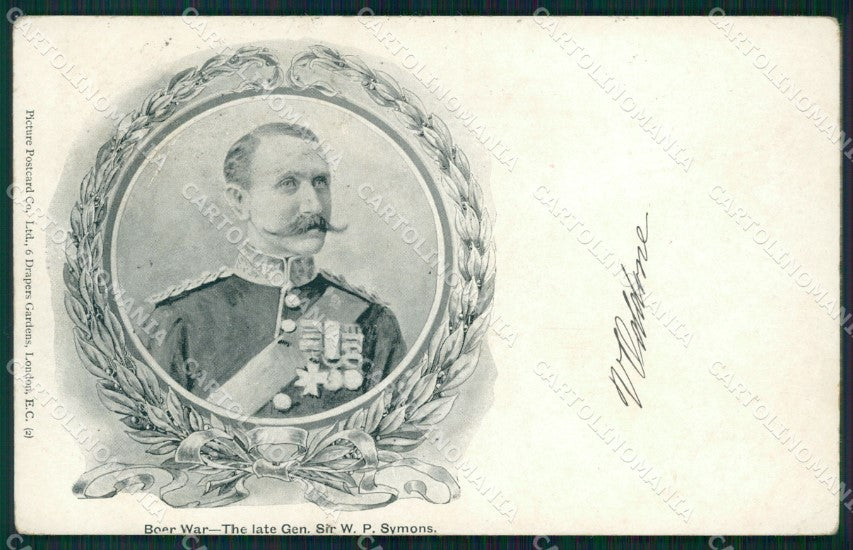 Anglo Boer War Transvaal General Symons postcard XP2730 – fronte