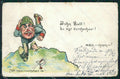 Anglo Boer War Transvaal John Bull CORNER CREASED postcard XP2746 – fronte