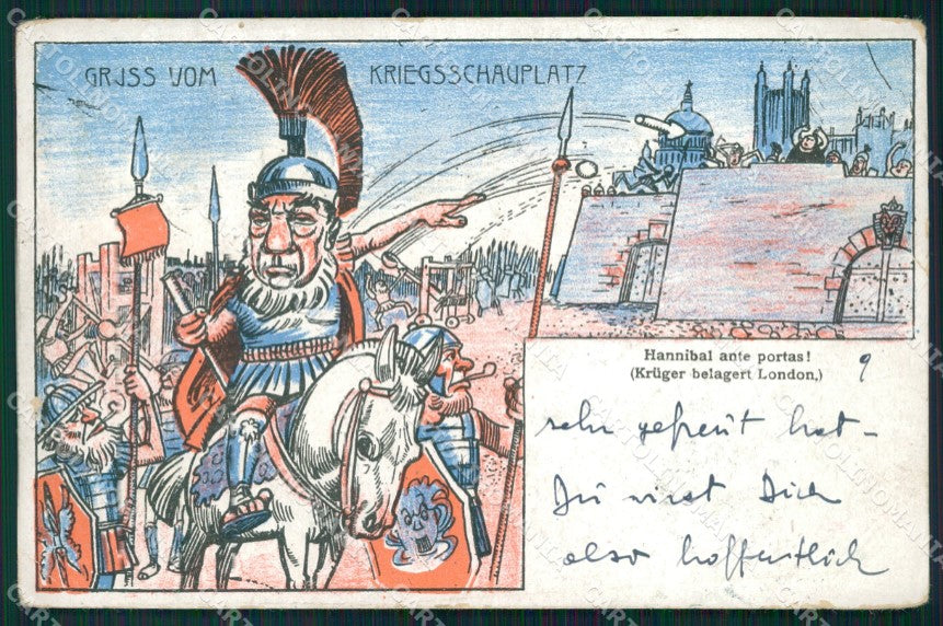 Anglo Boer War Transvaal Kruger Gruss Vom Kriegsschauplatz postcard XP2752 – fronte
