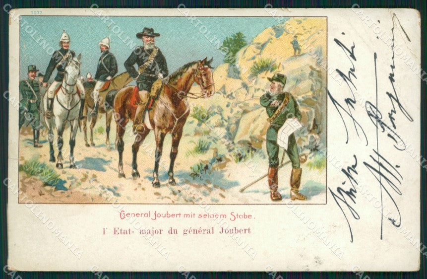 Anglo Boer War Transvaal Joubert CORNER CREASED postcard XP2792 – fronte