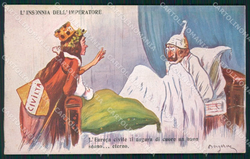 WW1 WWI Propaganda Kaiser Wilhelm postcard XP2814 – fronte