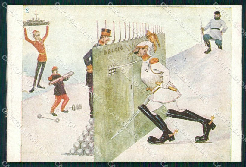 WW1 WWI Propaganda Kaiser Wilhelm Russia postcard XP2822 – fronte