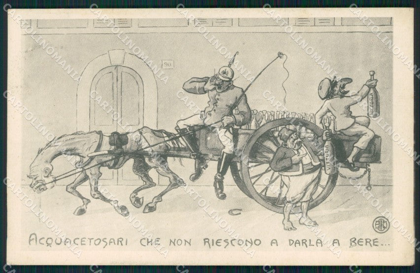 WW1 WWI Propaganda Kaiser Wilhelm Turkish Sultan postcard XP2838 – fronte