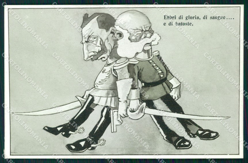 WW1 WWI Propaganda Kaiser Wilhelm Franz Joseph postcard XP2875 – fronte