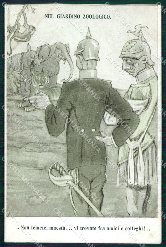 WW1 WWI Propaganda Kaiser Wilhelm postcard XP2879 – fronte