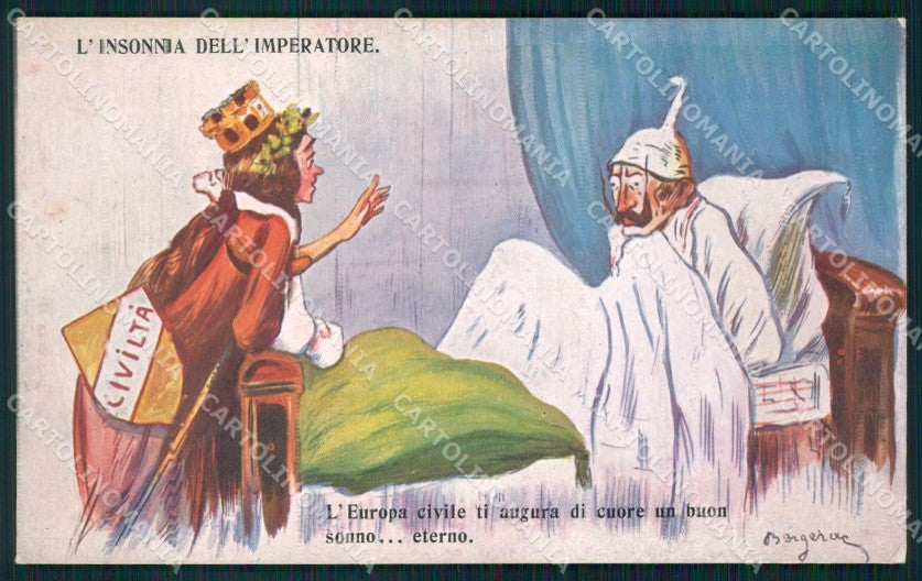 WW1 WWI Propaganda Kaiser Wilhelm postcard XP2891 – fronte
