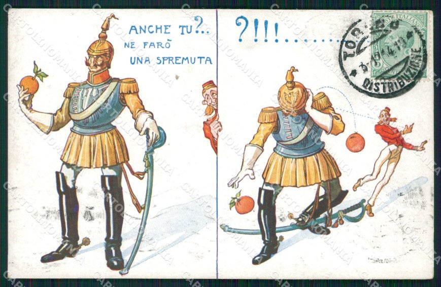 WW1 WWI Propaganda Kaiser Wilhelm postcard XP2910 – fronte
