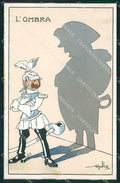 WW1 WWI Propaganda Kaiser Wilhelm Napoleon ABRADED postcard XP2922 – fronte