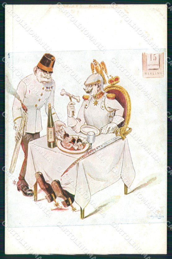 WW1 WWI Propaganda Kaiser Wilhelm Franz Joseph postcard XP2926 – fronte
