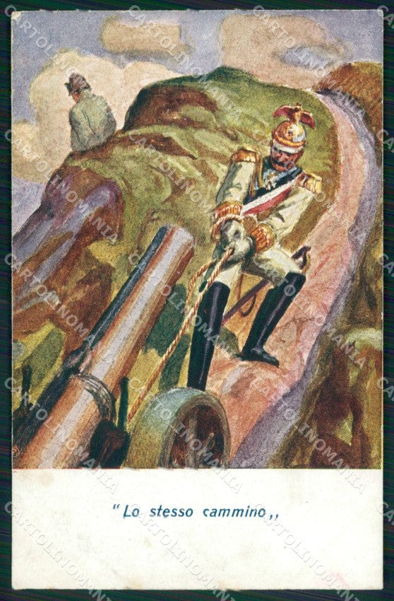 WW1 WWI Propaganda Kaiser Wilhelm Napoleon postcard XP2929 – fronte