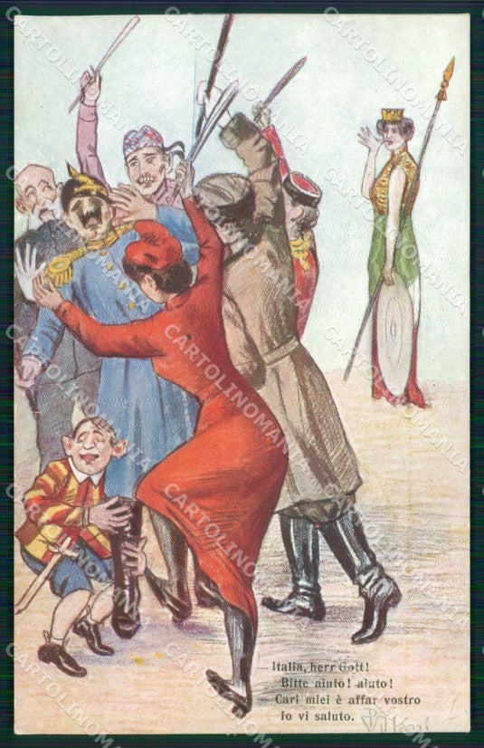WW1 WWI Propaganda Kaiser Wilhelm postcard XP2946 – fronte