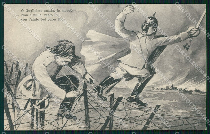 WW1 WWI Propaganda Kaiser Wilhelm Franz Joseph postcard XP2963 – fronte