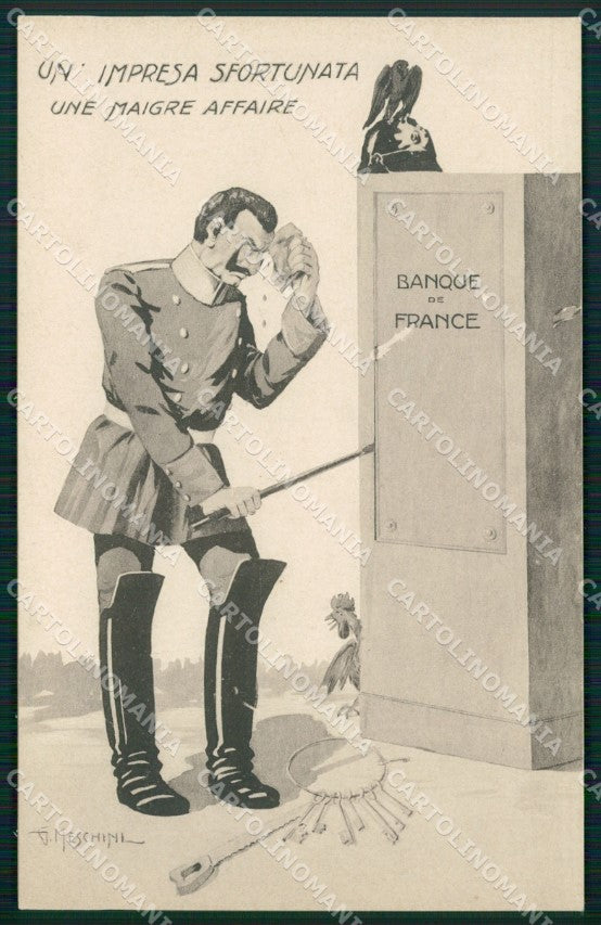 WW1 WWI Propaganda Kaiser Wilhelm Meschini postcard XP2984 – fronte