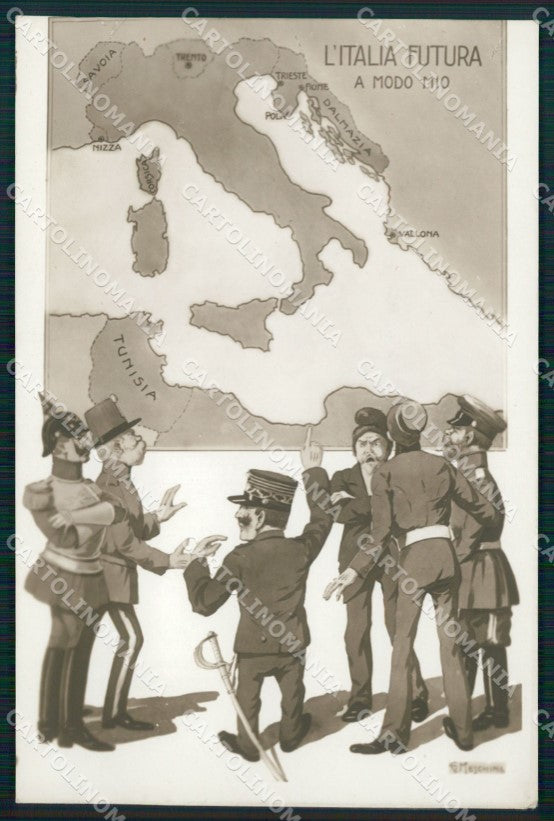 WW1 WWI Propaganda Kaiser Wilhelm Franz Joseph Meschini postcard XP2993 – fronte