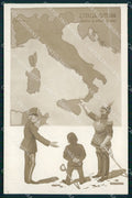 WW1 WWI Propaganda Kaiser Wilhelm Franz Joseph Meschini postcard XP2994 – fronte