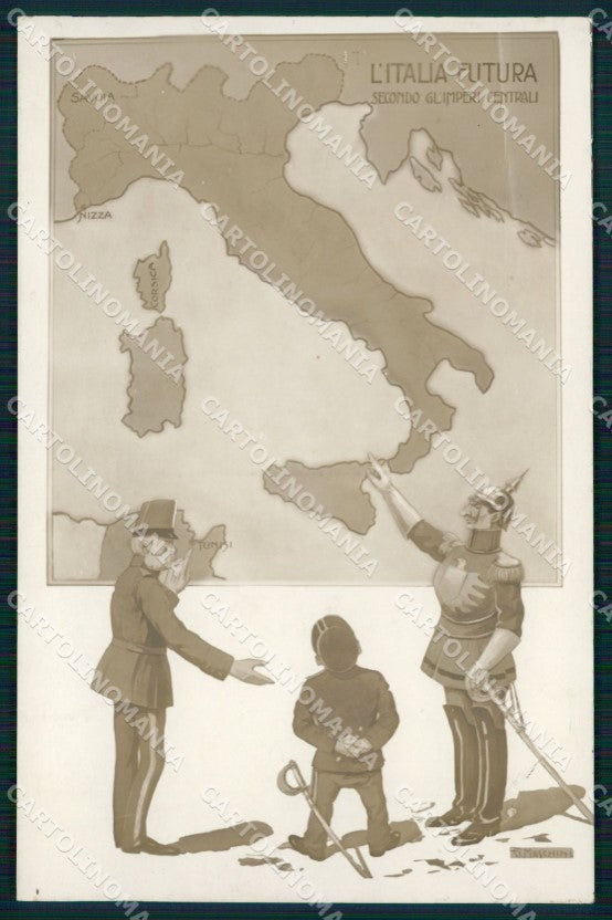 WW1 WWI Propaganda Kaiser Wilhelm Franz Joseph Meschini postcard XP2994 – fronte