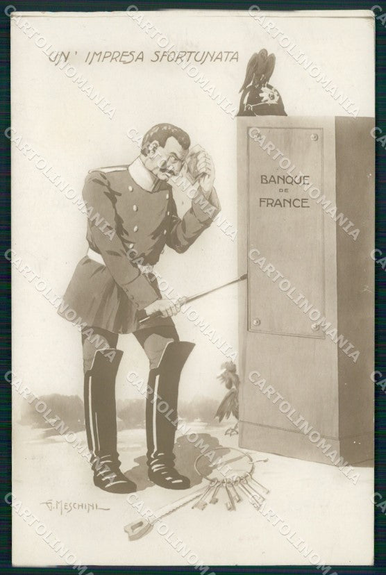 WW1 WWI Propaganda Kaiser Wilhelm Meschini postcard XP3005 – fronte