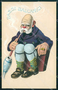 WW1 WWI Propaganda Kaiser Franz Joseph Smoking Pipe postcard XP3040 – fronte