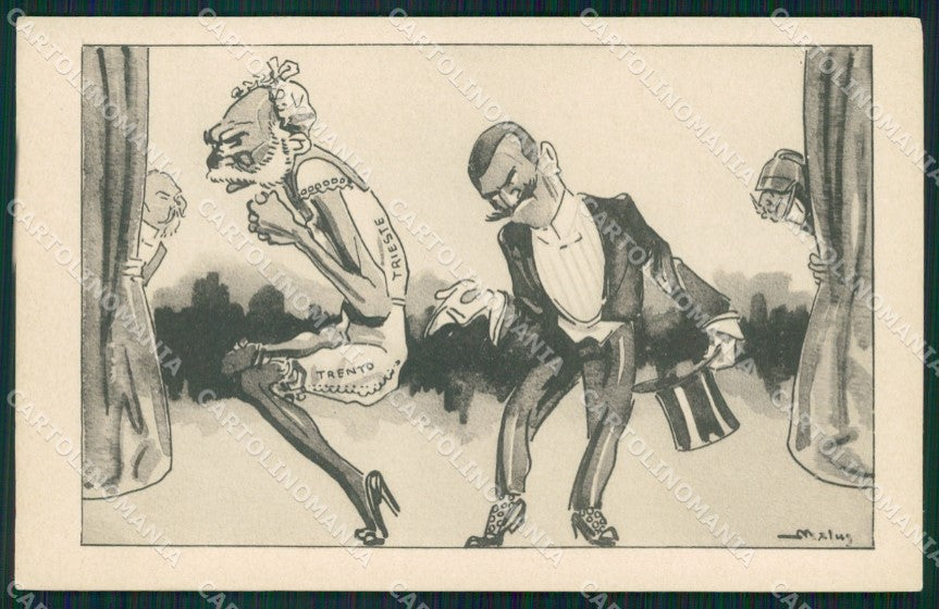 WW1 WWI Propaganda Kaiser Wilhelm Franz Joseph Savoia postcard XP3069 – fronte