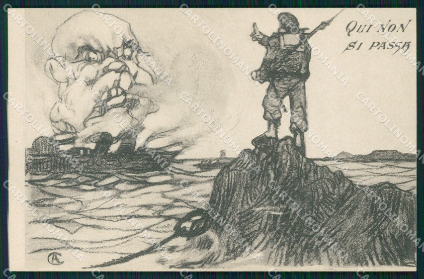 WW1 WWI Propaganda Kaiser Franz Joseph Marina Militare postcard XP3070 – fronte