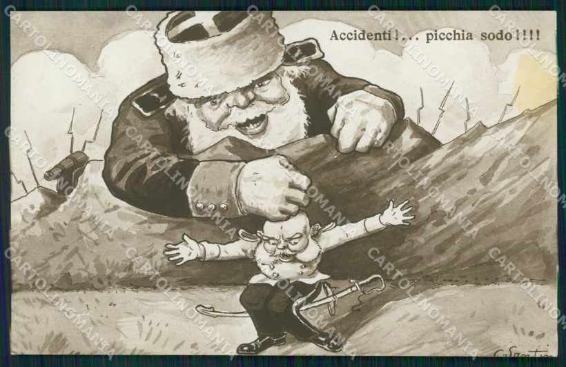 WW1 WWI Propaganda Kaiser Franz Joseph Russia postcard XP3073 – fronte