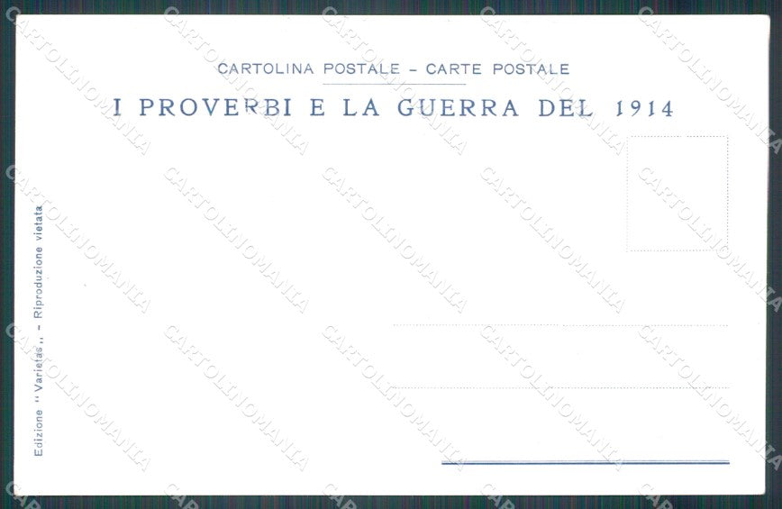WW1 WWI Propaganda Savoia postcard XP3100 – retro