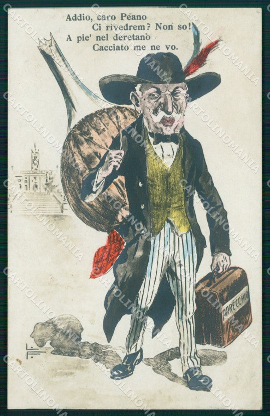 WW1 WWI Propaganda Peano postcard XP3111 – fronte