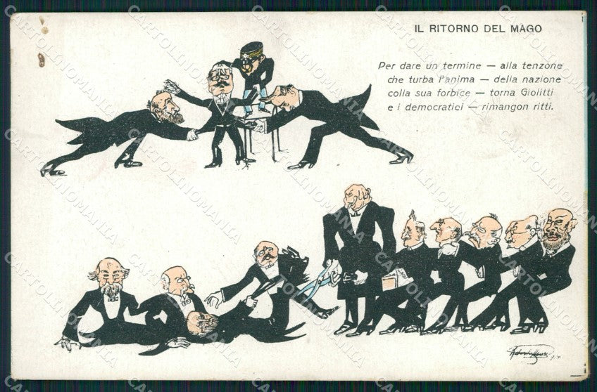 WW1 WWI Propaganda Savoia Giolitti postcard XP3142 – fronte