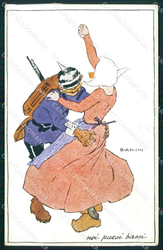 WW1 WWI Propaganda Kaiser Wilhelm Bianchi postcard XP3182 – fronte