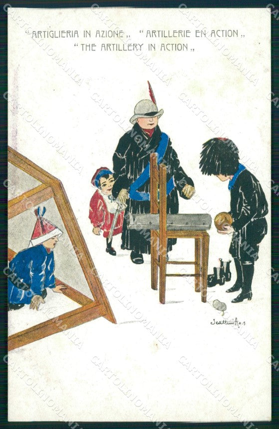 WW1 WWI Propaganda Alpini Child postcard XP3191 – fronte