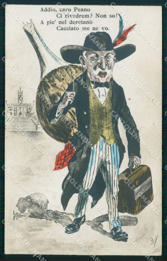 WW1 WWI Propaganda Peano postcard XP3209 – fronte