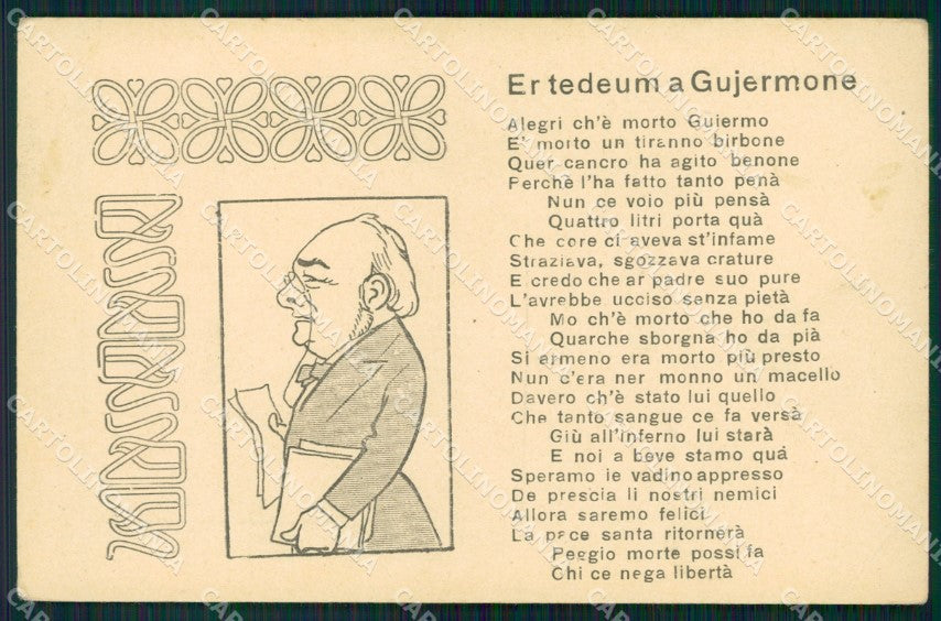 WW1 WWI Propaganda Kaiser Franz Joseph postcard XP3221 – fronte