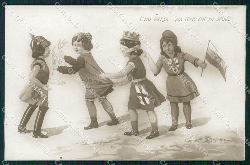 WW1 WWI Propaganda Kaiser Wilhelm Child CREASED postcard XP3231 – fronte