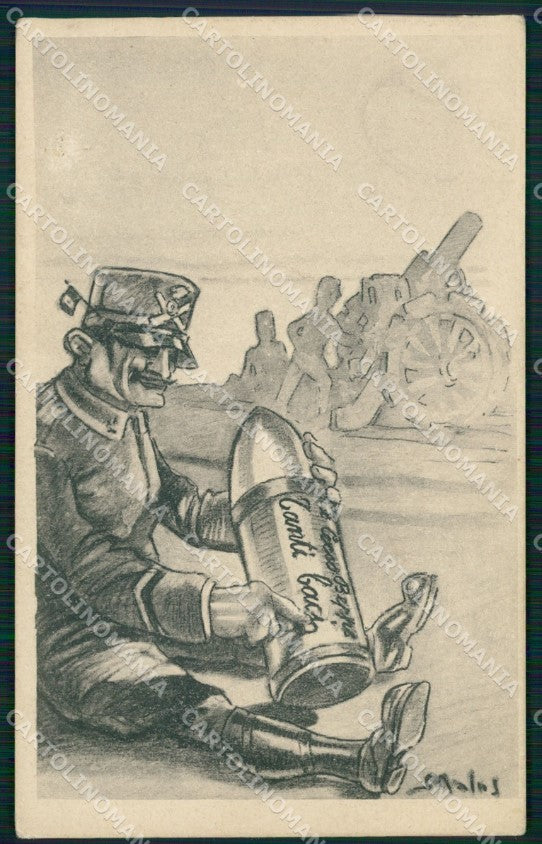 WW1 WWI Propaganda Artiglieria Malus postcard XP3245 – fronte