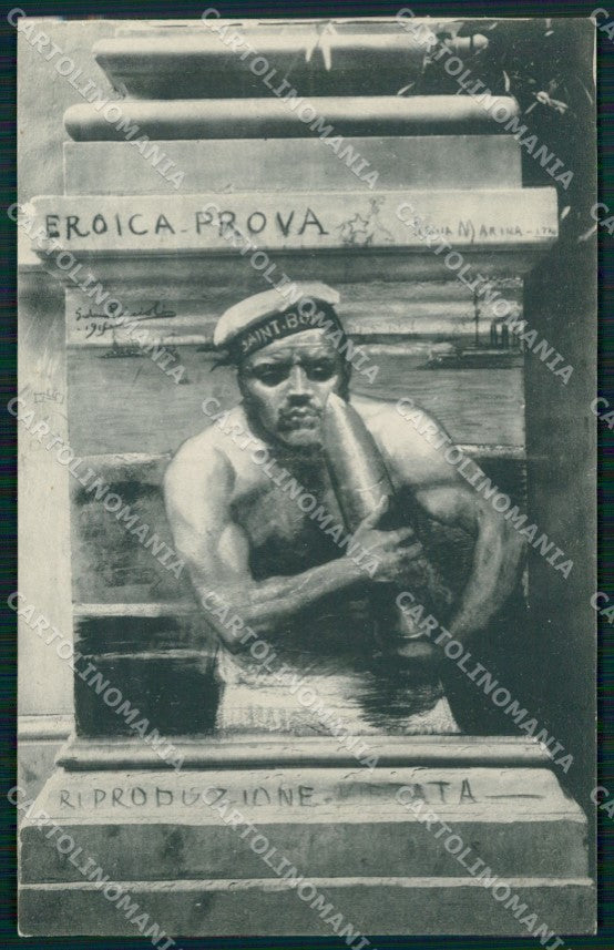 WW1 WWI Propaganda Marina Militare Ristorante Sabotino Firenze postcard XP3253 – fronte