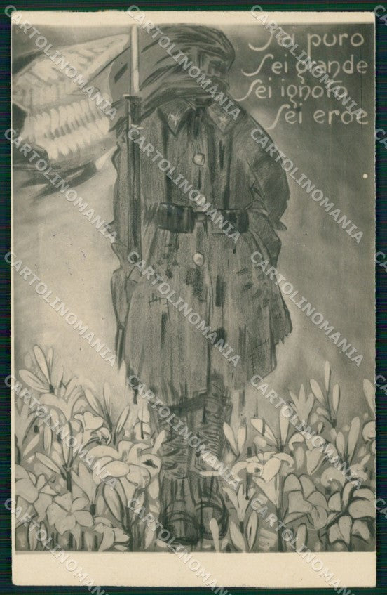 WW1 WWI Propaganda Milite Ignoto postcard XP3255 – fronte