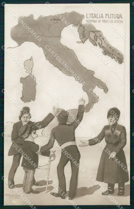WW1 WWI Propaganda Russia Savoia Dalmazia postcard XP3257 – fronte