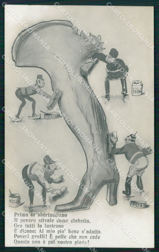WW1 WWI Propaganda Russia Malta postcard XP3258 – fronte
