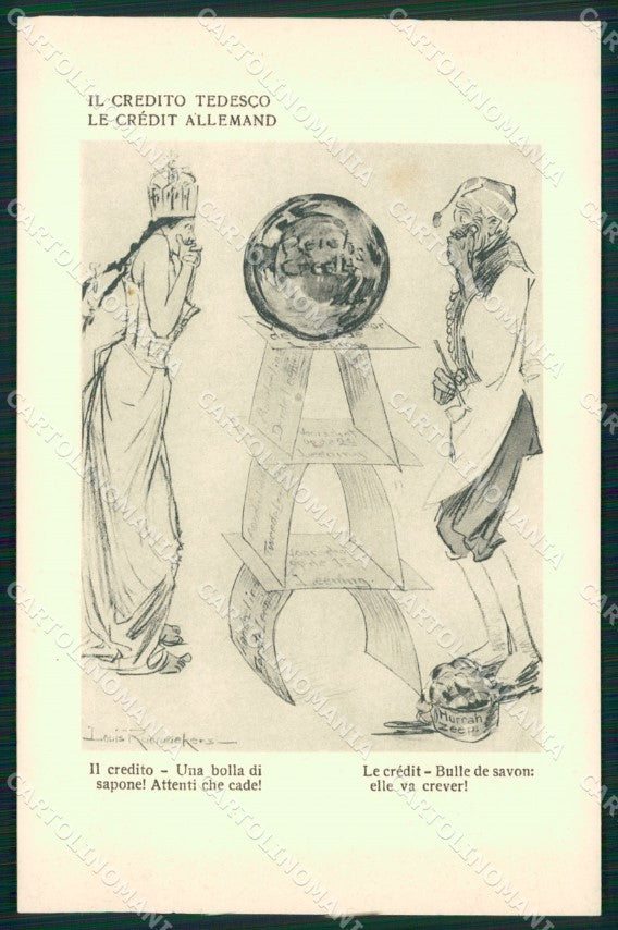 WW1 WWI Propaganda Raemaekers postcard XP3284 – fronte