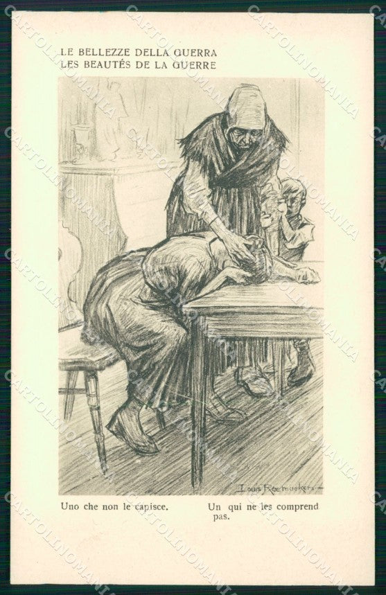 WW1 WWI Propaganda Raemaekers postcard XP3289 – fronte