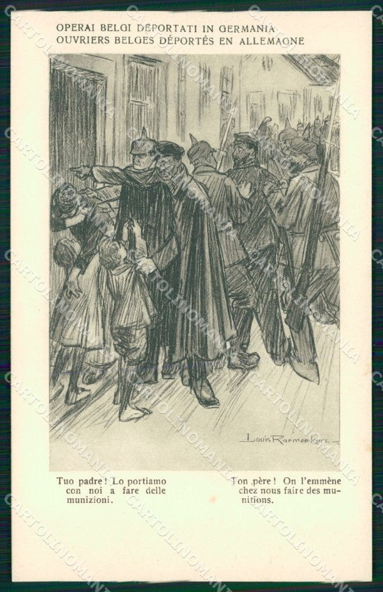 WW1 WWI Propaganda Raemaekers postcard XP3293 – fronte