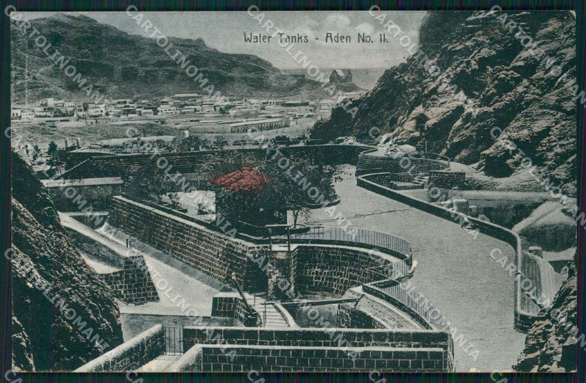 Yemen Aden Water Tanks postcard XP3297 – fronte
